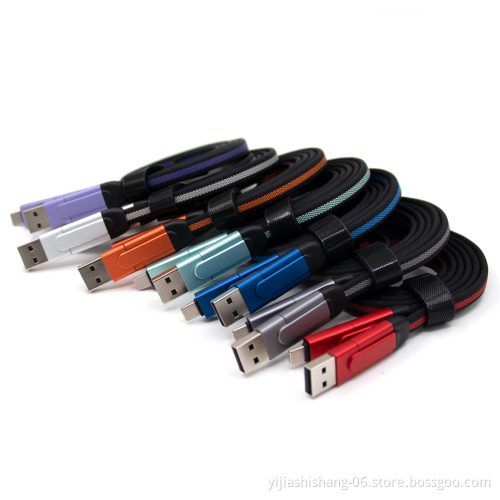 1M OTG Type C Light ning Usb Cable Fast Charging Charger Micro Usb Data Cables 10 in 1 Usb Charging Cable
